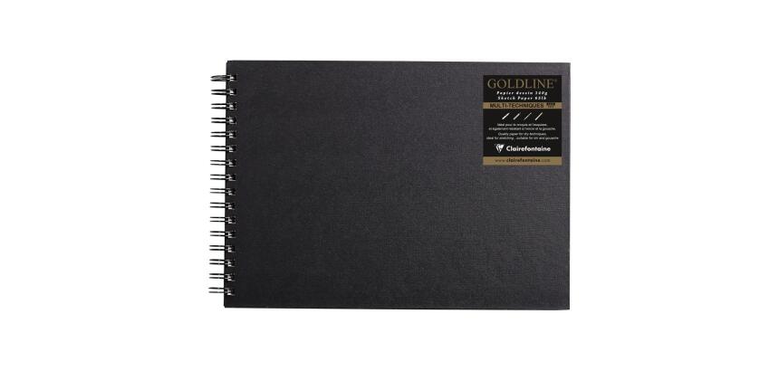 Goldline carnet spiralé 64F A4 140g I - Ivoire