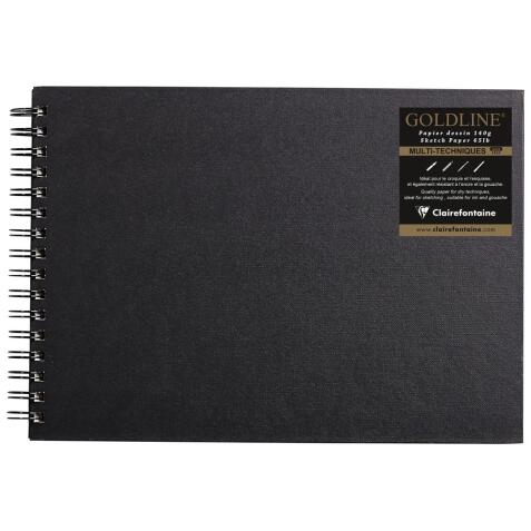 Goldline carnet spiralé 64F A4 140g I - Ivoire