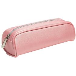 PERLE metallic PU trapeze pencil case - Assorted colours