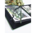 Rhodiarama Goalbook Creation rembordé rigide A5 160 pages papier Maya noir lisse dot 120g avec élastique - Céladon