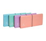Carpeta bolsa Clasificador cartulina Aquarel Cierre con gomas. - Tamaño: 26x13 cm para: 24x11 cm - Colores surtidos