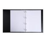Reliure registre 32x26cm 4 anneaux avec recharges de 100 feuillets - Registre des décisions - Noir