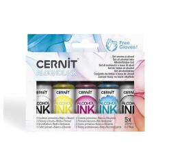 Ass. encre à alcool, Couleurs primaires - Assortiment