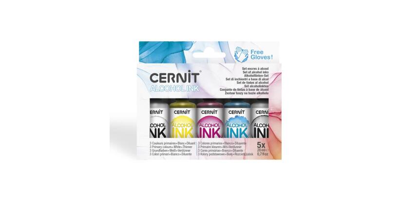 Ass. encre à alcool, Couleurs primaires - Assortiment