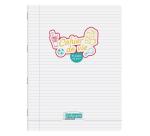 Cahier de vie piqué 8000 POLYPRO 24x32 cm 96 pages ligné + marge/uni 90 g - Incolore