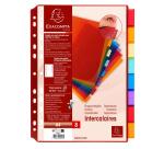 Intercalaires A4 PP transparent couleurs avec porte étiquette 8 positions
