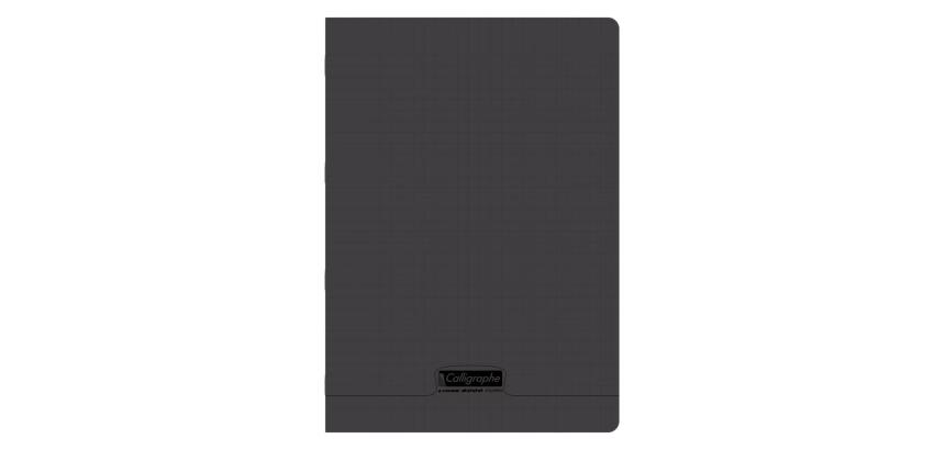 Cahier piqué 8000 POLYPRO A4 96 pages grands carreaux 90 g - Noir