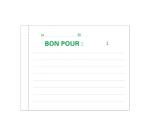 Doorschrijfboekje Bon pour 10,5x13,5cm - 50 blad duplo - onder krimpfolie per 5