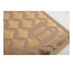 Livre d'or 140 pages tranche or - Format 21x19cm - PALMYRE