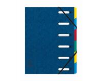 Trieur HARMONIKA® à fenêtres avec élastiques véritable carte lustrée 6 compartiments