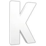 Lettre K 20,5cm - Blanc
