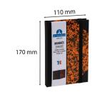 Carnet Marbre 170x110, 192 pages lignées - Orange
