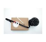 Bolduc bobine écriture ardoise 100mx15mm - Noir