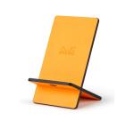 Rhodiarama support pour téléphone mobile simili cuir italien 13x8x8,5 cm - Orange