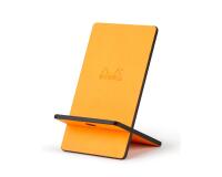 Rhodiarama support pour téléphone mobile simili cuir italien 13x8x8,5 cm - Orange