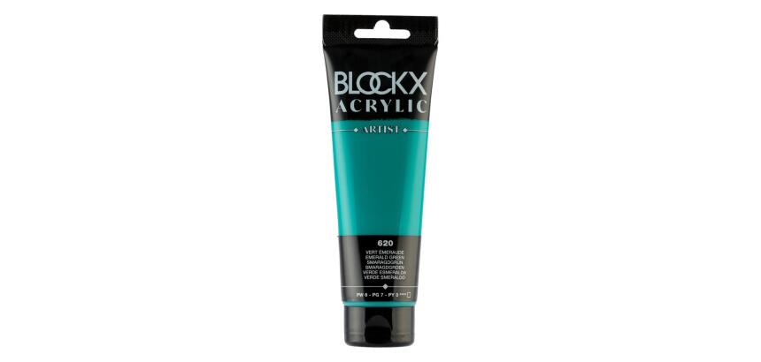 Peinture acrylique fine tube 120ml - Vert émeraude