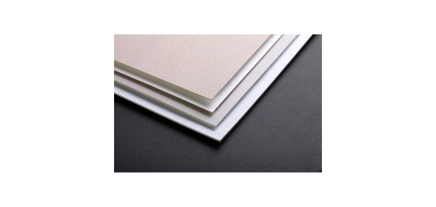 Carton Mi-fin 1,0mm 10F 50x65cm 600g - Blanc et gris