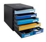 Cassettiera Big Box Maxi 6 cassetti Bee Blue - Colori assortiti