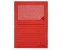 Paquet de 25 chemises à fenêtre Forever 130g/m2 - 22x31cm - Rouge