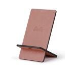Rhodiarama support pour téléphone mobile simili cuir italien 13x8x8,5 cm - Bois de rose