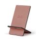 Rhodiarama support pour téléphone mobile simili cuir italien 13x8x8,5 cm - Bois de rose
