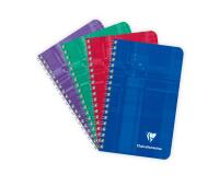 Carnet reliure intégrale 7,5x12cm 100 pages petits carreaux - Assortis