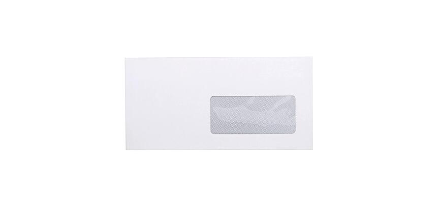 Enveloppe 110X220 Fen 45 50µ blanc 80g - Blanc
