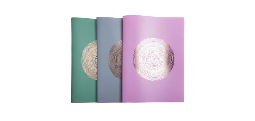 Protège-documents en PP recyclé semi-rigide Ellipse 80 vues - A4 - Couleurs assorties