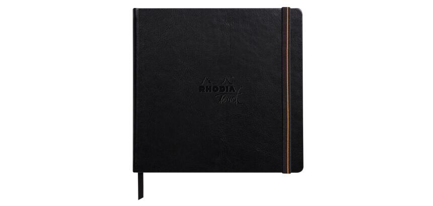 Rhodia Touch Mixed Media Book, papier Paint'On extra-blanc 250g - 21x21 cm, 40 pages - Noir