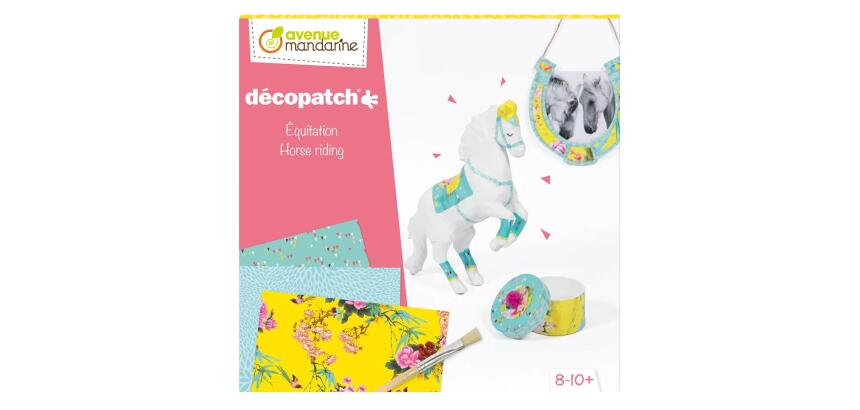 Coffret créatif, Décopatch, Equitation - Multicolore