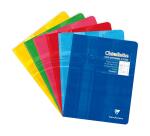 Cahier piqué 17x22 cm 32 pages double ligne 3 mm + interligne verticale + marge - Assortis