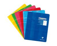 Cahier piqué 17x22 cm 32 pages double ligne 3 mm + interligne verticale + marge - Assortis