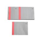 Bloc vendeur à bande couleur 100 feuillets double numérotage - Format 6 ,6x13,5 cm