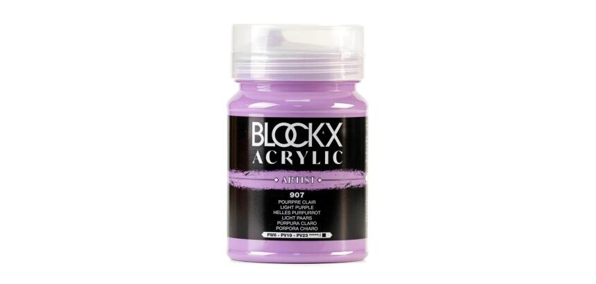 Peinture acrylique fine pot 500ml - Pourpre clair