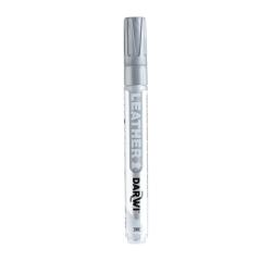 DARWI Marqueur Peinture sur Cuir Pointe Conique Fine 2mm - Argent