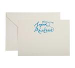 Ensemble 1 carte/1 enveloppe C6 Typo-lettering, sous sachet