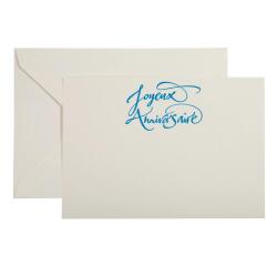 Ensemble 1 carte/1 enveloppe C6 Typo-lettering, sous sachet