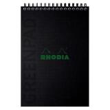 Greenpad bloc à reliure intégrale recyclé et recyclable en carte souple 350 g/m2 - A5+ 16x21 cm 80 feuillets Ligné - Papier Clairefontaine recyclé 90 g/m2 - Noir - New - Noir