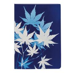 Cyanotype, Carnet cousu fil A6 10,5x14,8 cm, 64 pages, ligné, ass.