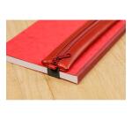 Trousse plate en cuir à élastique Age Bag 20x4,5 cm - Rouge