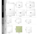 BLANC NATUREL, Paquet de 20 enveloppes Pollen 165x165mm 120g/m2 - Blanc naturel