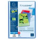 Protège-documents en polypropylène semi rigide Kreacover® Chromaline 60 vues - A4 - Couleurs assorties