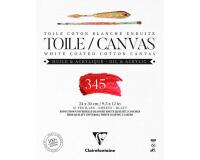 Toile à peindre Fleur de Lys bloc collé 10F 24x30cm 345g