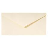 20 enveloppes DL (110x220mm) paille gommées - ivoire