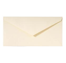 20 enveloppes DL (110x220mm) paille gommées - ivoire