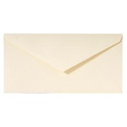 20 enveloppes DL (110x220mm) paille gommées - ivoire
