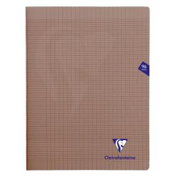 Cahier piqué Mimesys 24x32cm 96 pages grands carreaux couverture polypropylène