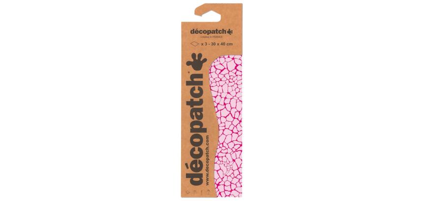 Pochette 3 Feuilles Identiques Ref 533 - Rose