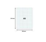 Pk50 Exa Rec Cards 14.8x21 Sq Punch Wht - White