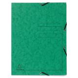 Chemise à élastique 3 rabats carte lustrée 355gm2 - A4